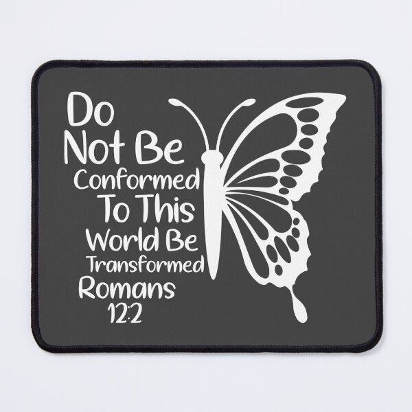 Item preview, Be Transformed - Butterfly - Bible Verse, Romans 12:2 designed and sold by simplydesignart.
