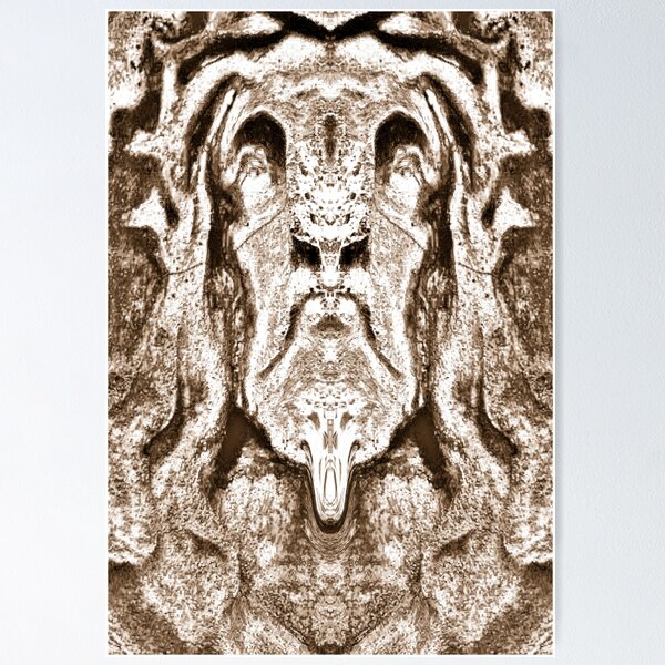 Item preview, COLORLESS GEOMETRIC FACE MAN ANIMAL ABSTRACT CEMETERY designed and sold by Ralek.