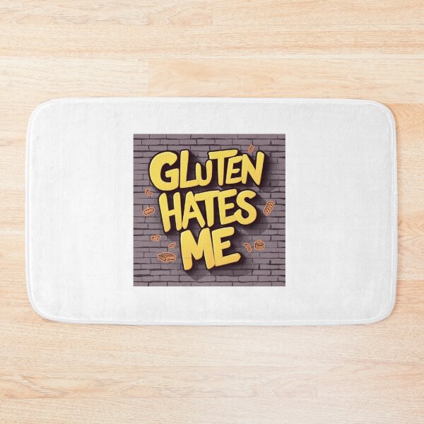 Item preview, Gluten Hates Me - Funny Gluten-Free Awareness Design designed and sold by Colorful-Garden.