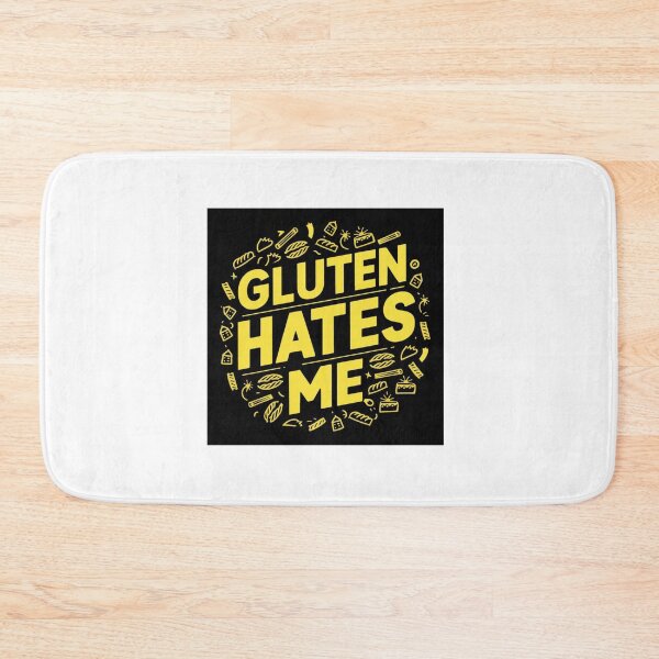 Item preview, Gluten Hates Me - Funny Gluten-Free Awareness Design designed and sold by Colorful-Garden.