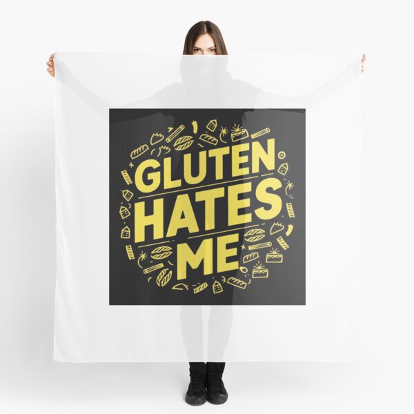 Artikel-Vorschau von Gluten hasst mich - Lustiges Design zur Sensibilisierung für glutenfreie Lebensmittel, designt und verkauft von Colorful-Garden.