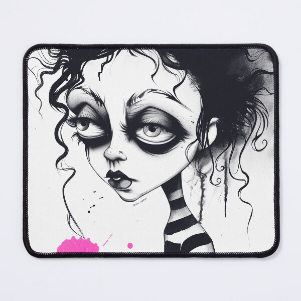 Item preview, Little gothic girl in Tim Burton style designed and sold by FPortraits.