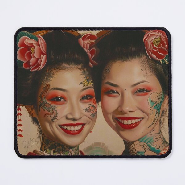 Item preview, Portrait of Twin Geishas Yukiko and Tomiko designed and sold by HighlyDeep.