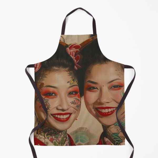 Item preview, Portrait of Twin Geishas Yukiko and Tomiko designed and sold by HighlyDeep.