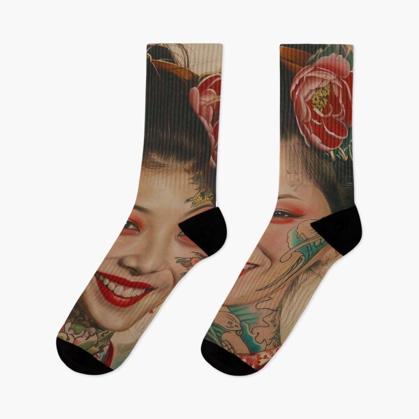 Item preview, Portrait of Twin Geishas Yukiko and Tomiko designed and sold by HighlyDeep.