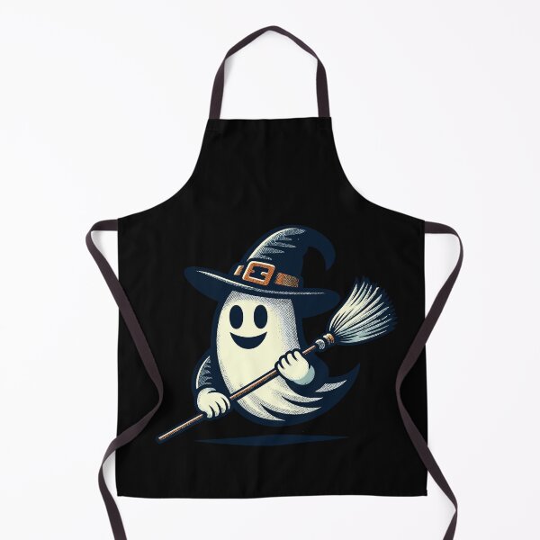 Item preview, Funny Witch Ghost Witches Broom Halloween designed and sold by LuminOrb.