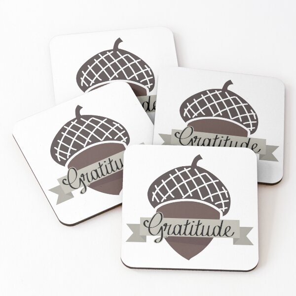 Item preview, Acorn with Gratitude Word designed and sold by Luxuriously.