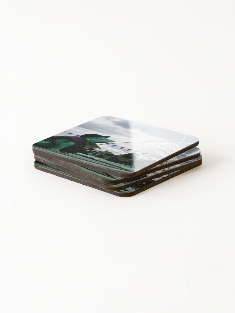 Thumbnail 4 of 5, Coasters (Set of 4), Agent Ribbit designed and sold by GJPhotography.