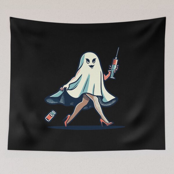 Item preview, Funny Nurse Geriatric Nurse Halloween Ghost designed and sold by LuminOrb.
