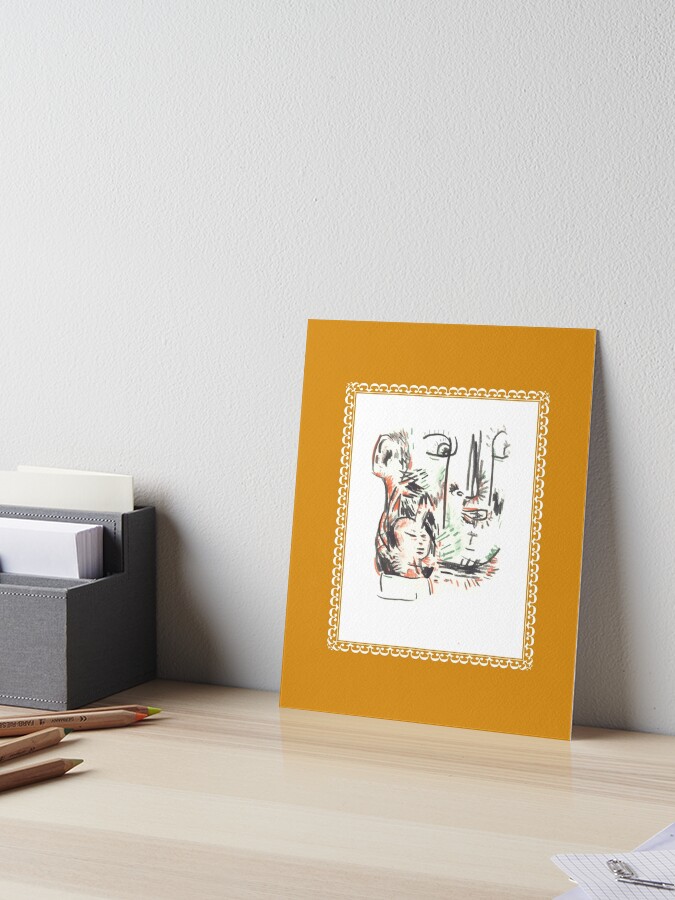 Unfriendly Spider In An Antique Frame Art Board Print By Bingoball Redbubble