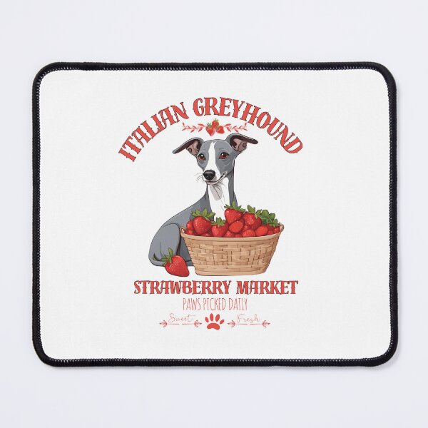 Item preview, Coquette Aesthetic Dog Strawberry market paws picked daily sweet and fresh italian greyhound designed and sold by GoodyPaws.
