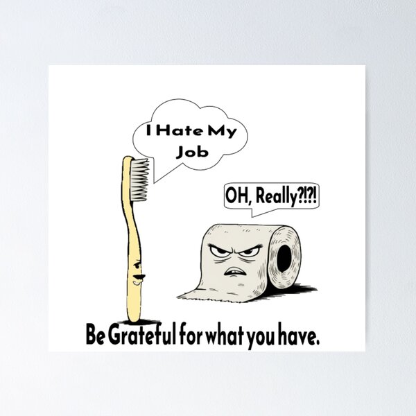 Item preview, Job with text 'I hate my job' designed and sold by Tomasz  Siennicki.