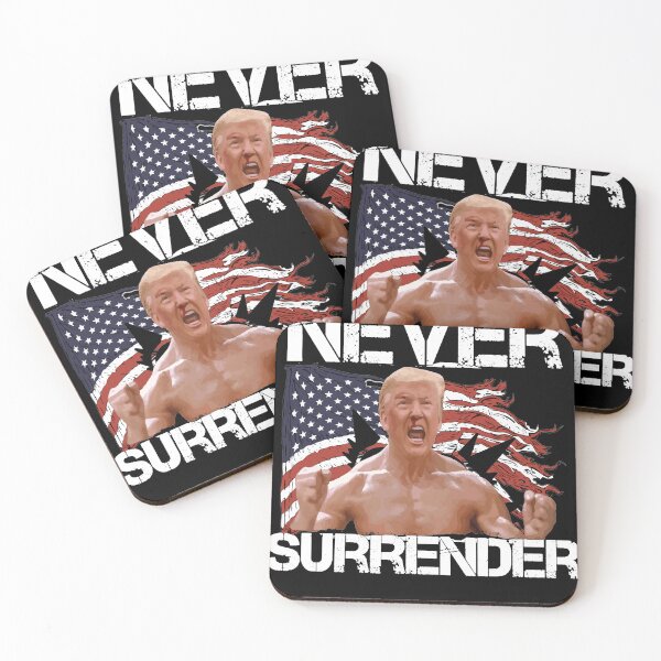 Item preview, NEVER SURRENDER TRUMP DONALD 2024 SHOT designed and sold by RyanTee-Awesome.