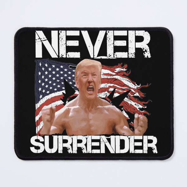Item preview, NEVER SURRENDER TRUMP DONALD 2024 SHOT designed and sold by RyanTee-Awesome.