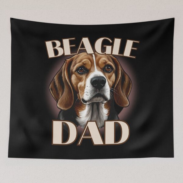 Item preview, BEAGLE DAD cute cool rabbit dog for proud Beagle fathers design designed and sold by Jt41.