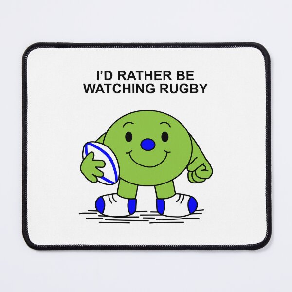 Item preview, Mr Men Id rather be watching Rugby designed and sold by Scat the cat.