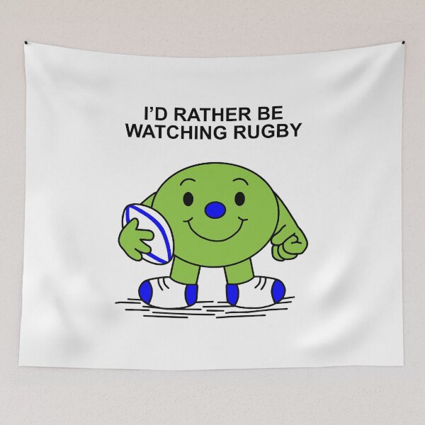 Item preview, Mr Men Id rather be watching Rugby designed and sold by Scat the cat.