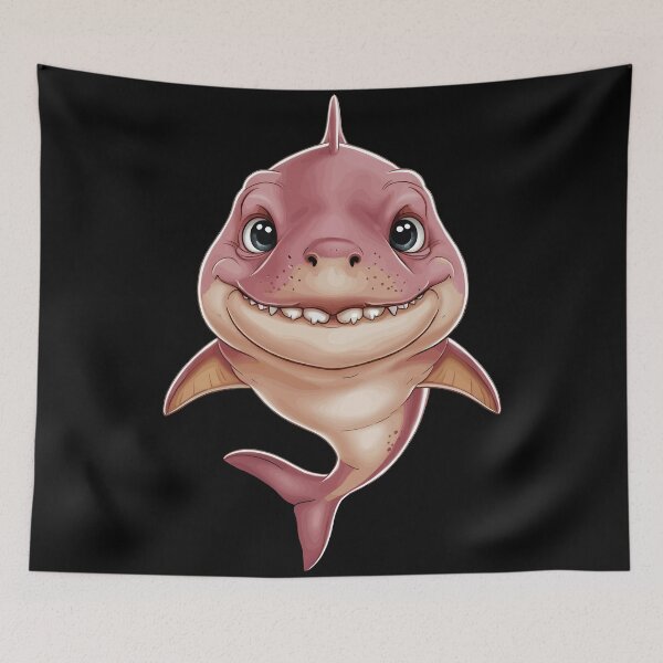 Item preview, Cute Cartoon Shark designed and sold by Quirky Shirts.