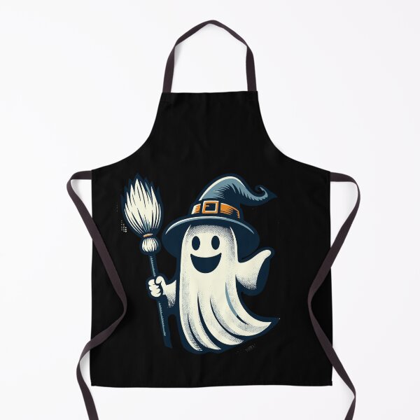 Item preview, Funny Witch Ghost Witches Broom Vintage Art Style designed and sold by LuminOrb.