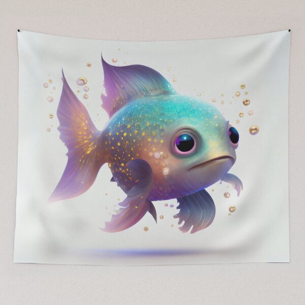 Item preview, Sparkling Fantasy Fish designed and sold by Sillytoe.
