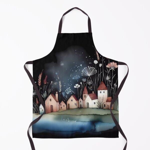 Item preview, Whimsical village design.  designed and sold by ShazellArt.