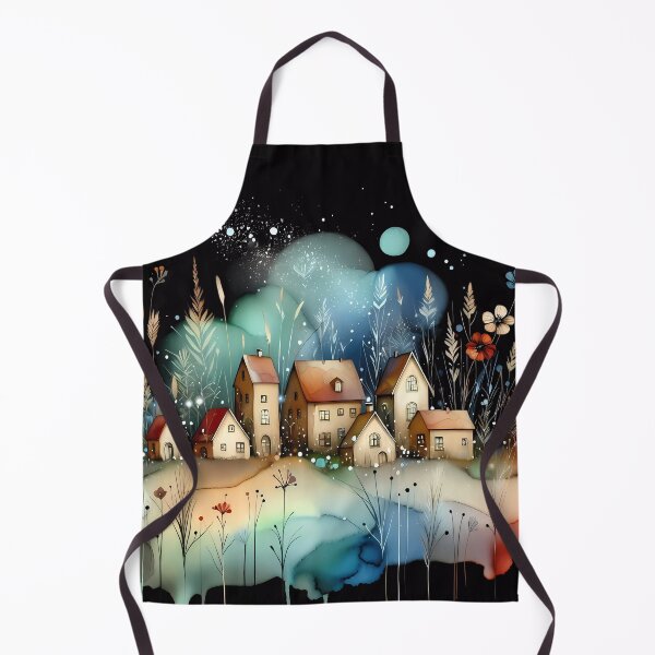 Item preview, Whimsical village design.  designed and sold by ShazellArt.