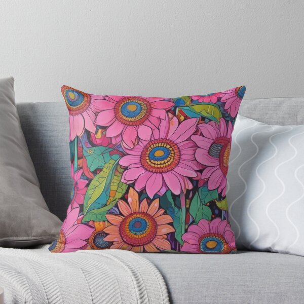 Item preview, Pink sunflowers designed and sold by GasconyPassion.