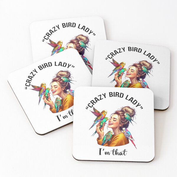 Item preview, I'm that "Crazy Bird Lady", Gift for Budgie lovers, bird lovers, nature lovers, wildlife lovers designed and sold by CrazyInk23.