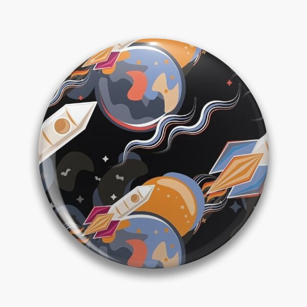 Item preview, Cute cartoon seamless pattern space ship and rocket designed and sold by kajabrines.