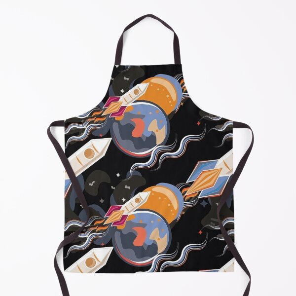 Item preview, Cute cartoon seamless pattern space ship and rocket designed and sold by kajabrines.