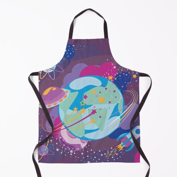 Item preview, Cartoon space ship universe and planets designed and sold by kajabrines.