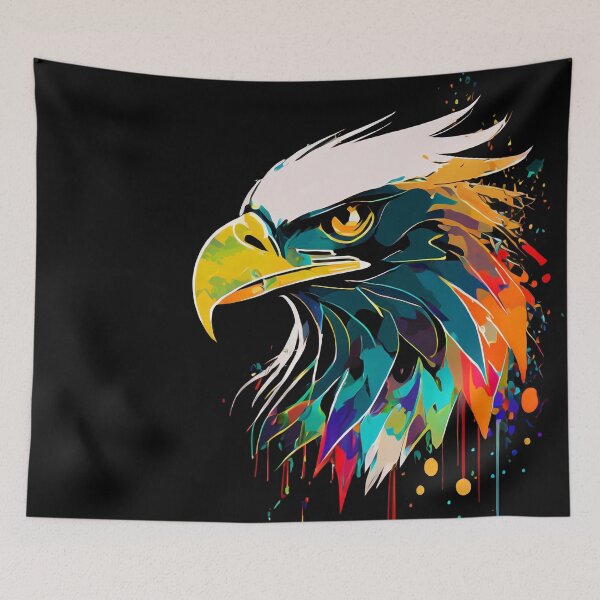 Item preview, Multicolored eagle designed and sold by GRACIART-FR.