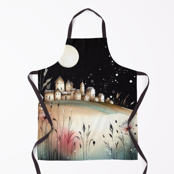 Item preview, Whimsical village design.  designed and sold by ShazellArt.