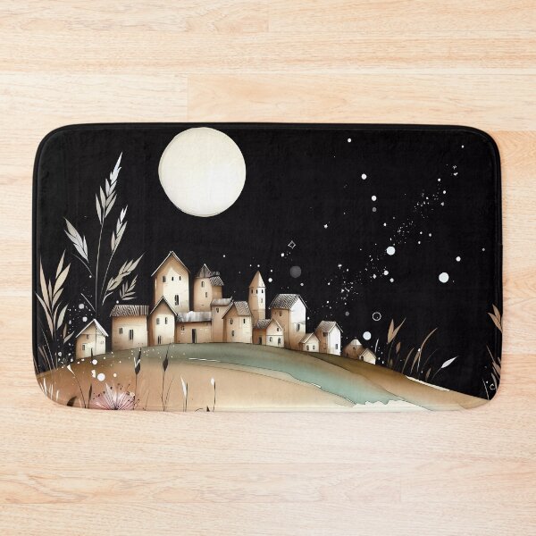 Item preview, Whimsical village design.  designed and sold by ShazellArt.
