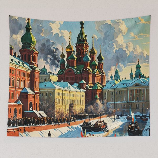 Item preview, Winter In St. Petersburg designed and sold by ArtHistoryPrint.