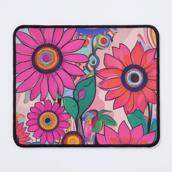 Item preview, Pink sunflowers designed and sold by GasconyPassion.