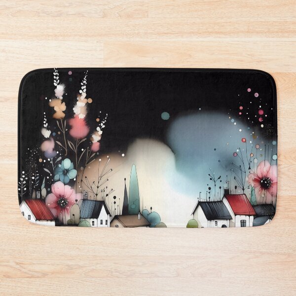 Item preview, Whimsical village design.  designed and sold by ShazellArt.