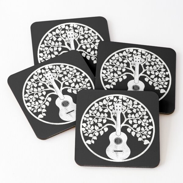 Item preview, Ukulele tree mandala designed and sold by UkeverseGifts.