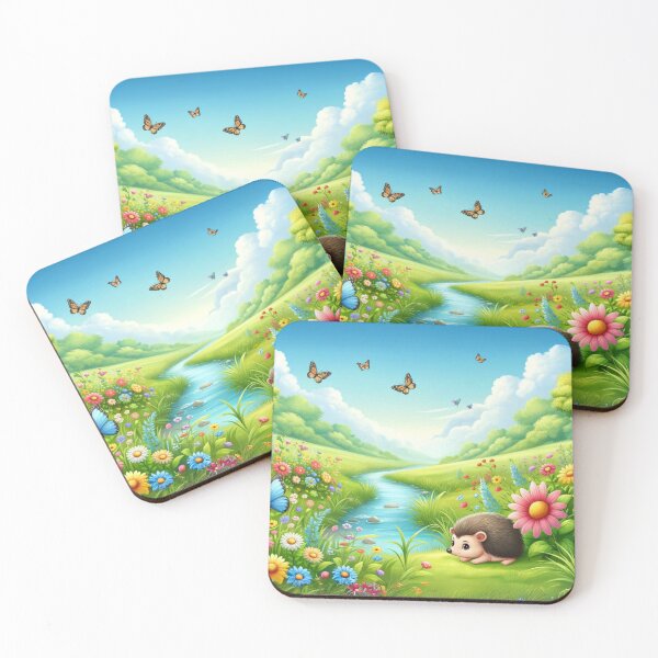 Item preview, Hedgehog's Springtime Paradise designed and sold by Sillytoe.
