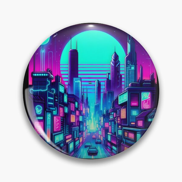 Item preview, Neon Utopia designed and sold by AI-Only Creations.