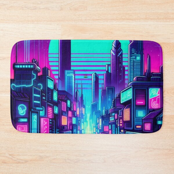 Item preview, Neon Utopia designed and sold by AI-Only Creations.