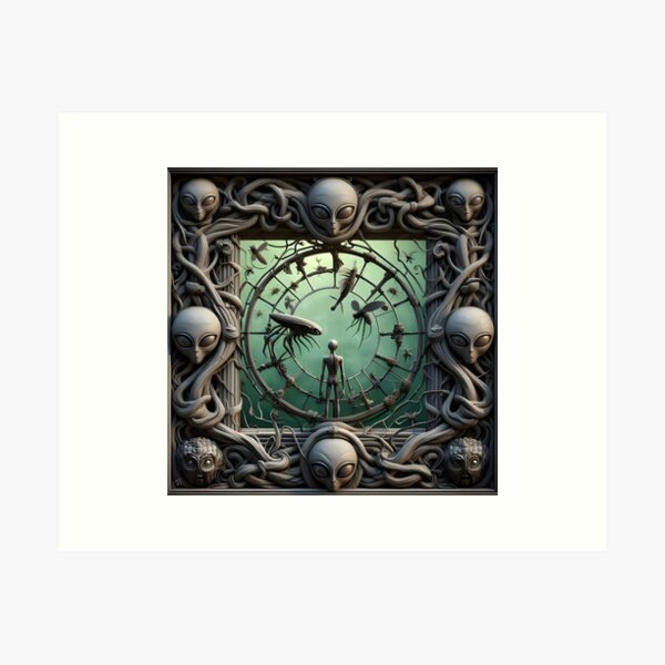 Item preview, Alien World designed and sold by JacquiTaylorArt.