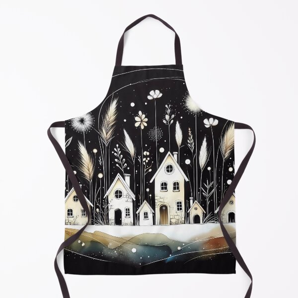 Item preview, Whimsical village design.  designed and sold by ShazellArt.