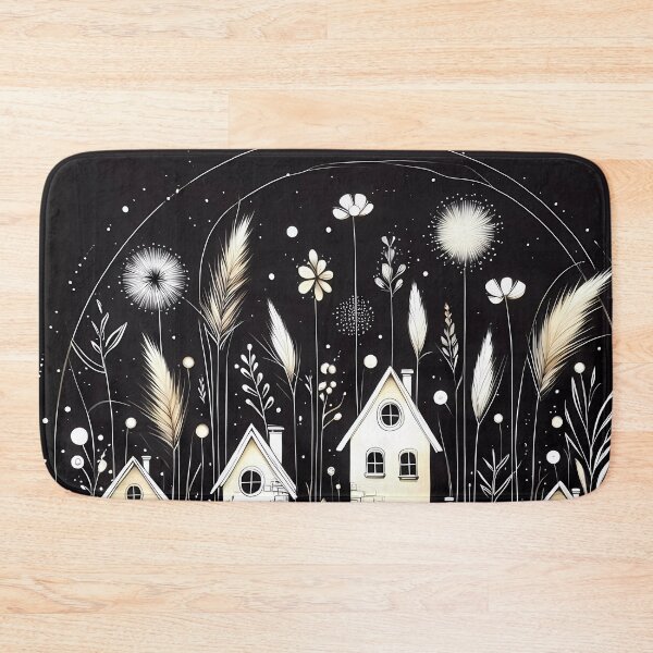 Item preview, Whimsical village design.  designed and sold by ShazellArt.