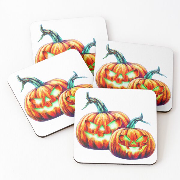 Item preview, Two Halloween Jack-O-Lanterns Grinning Mischievously designed and sold by TeeShirtSquad.