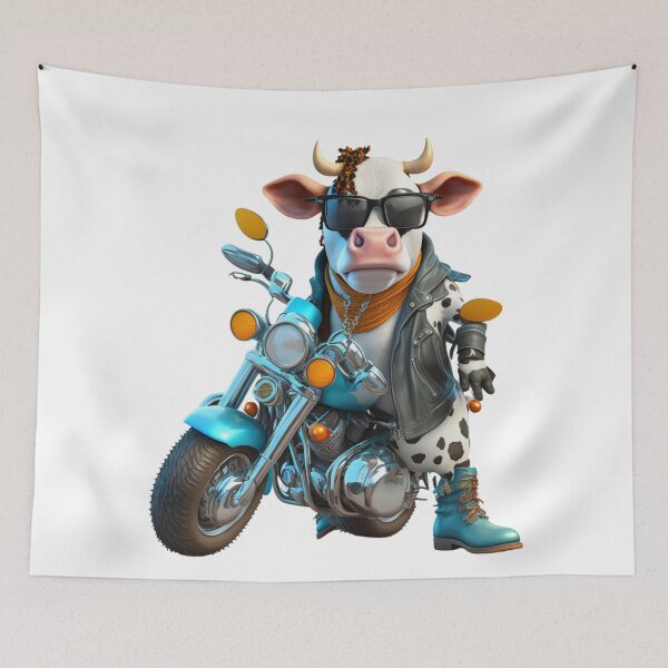 Item preview, Biker Cow Extraordinaire designed and sold by Sillytoe.