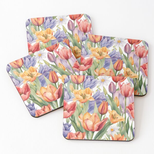 Aperçu de l'œuvre Fleur aquarelle colorée créée et vendue par susshop214.