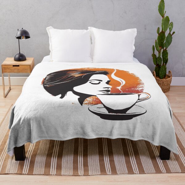 Item preview, Woman and Coffee designed and sold by KazyWeeb.