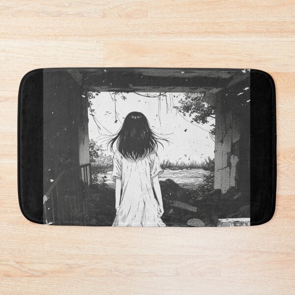 Item preview, ruined – melancholic black and white manga anime girl designed and sold by ForsakenFrames.