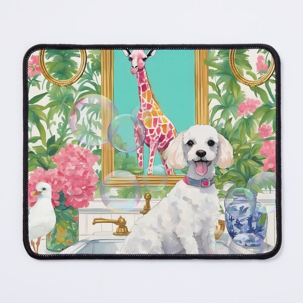 Item preview, Grandmillennial art, Washing up the muddy paws designed and sold by SophieClimaArt.